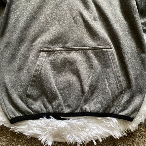 Champion Performance Quarter Zip Hoodie Sweatshirt Gray Boys Size Large - Picture 4 of 7